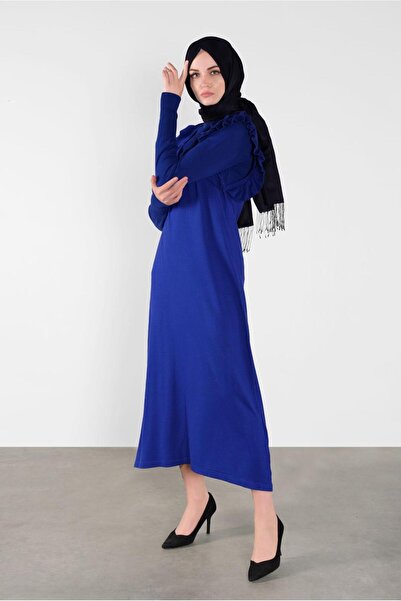 Alvina FIRFIR DETAYLI UZUN TRİKO JİLE 41036