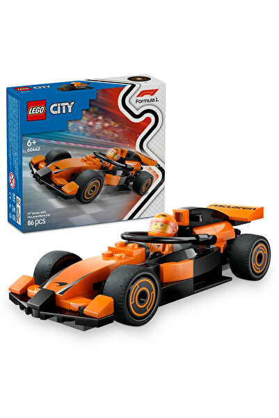 LEGO City F1 Driver with McLaren Race Car 60442 Formula 1 Building Set for 6+...