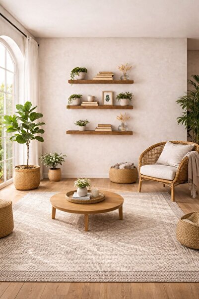 ADIM EBATLAMA 30 mm 3'lü Uçan Duvar Rafı Set Gizli Raf- Barok 15x40