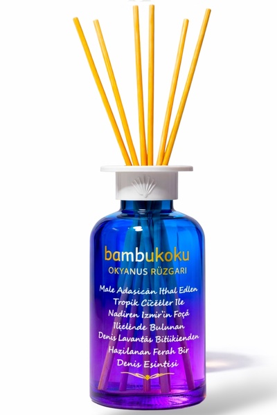 BAMBUKOKU Okyanus Rüzgarı 135 ml Çubuklu Oda Kokusu – Uzun Süre Kalıcı Ortam ...