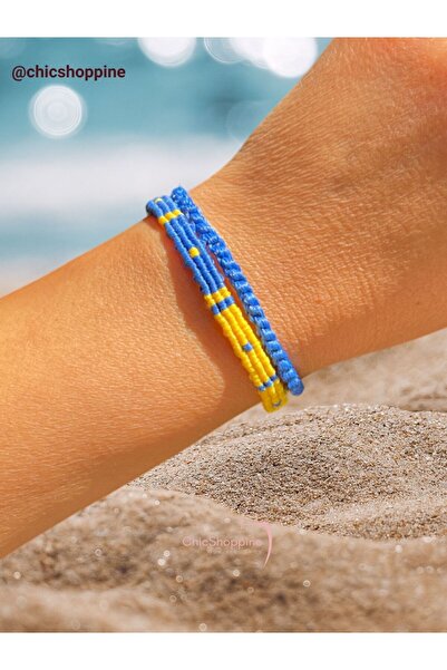 Chic Shoppine Fenerbahçe Makrome Bileklik