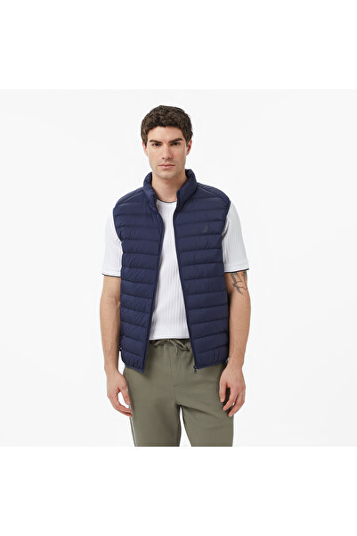 Nautica Erkek Lacivert Regular Fit Su İtici Kaz Tüyü Yelek
