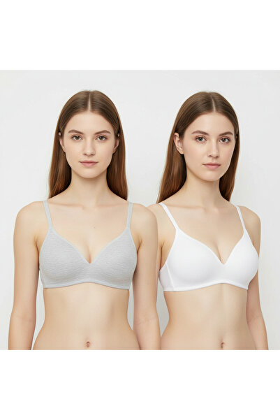 BONBON Women's Non-Wired Non-Padded 2-Pack My First Bra Bb2321