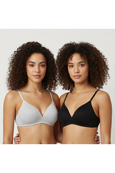 BONBON Women's Non-Wired Non-Padded 2-Pack My First Bra Bb2321