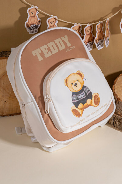 YOYOSO Tdyı Brown-White Children's Backpack