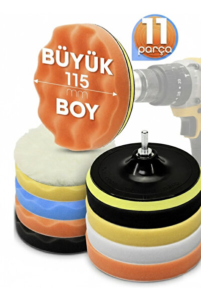 NiceLand Pasta Cila Polisaj Süngeri Seti 115mm Matkap ve Spiral Uyumlu Pasta ...