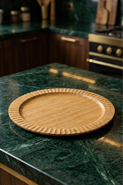 Bambum Crumble - Yuvarlak Tabak Büyük