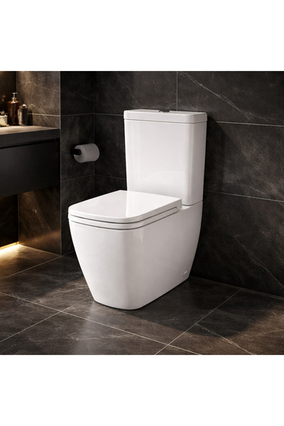 VitrA S25 Smooth Flush Kanalsız Beyaz Duvara Tam Dayalı Klozet Rezervuar Seti...