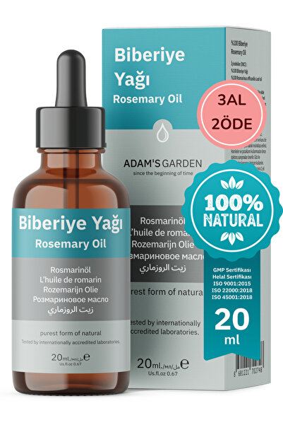 Adam's Garden Biberiye Yağı %100 Saf 20ml