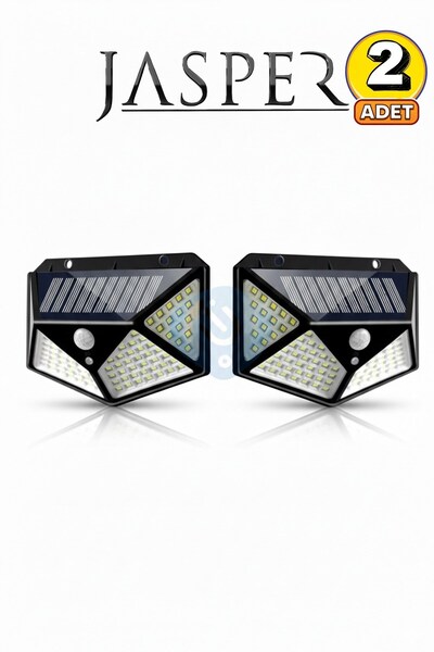 JASPER 067 2 Adet Güneş Enerjili Solar Aydınlatma Harekete Duyarlı Sensörlü A...