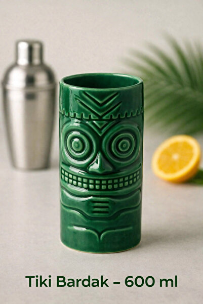 ARVALE Özel Tasarım 600 ml Tiki Kokteyl Ve İçecek Bardağı Ve Meşrubat Bardağı