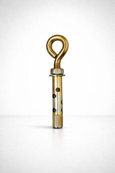 Arte M8x100 Kancalı Kapalı Çelik Dübel 10 Adet - Salıncak, Hamak, Boks Torbas...