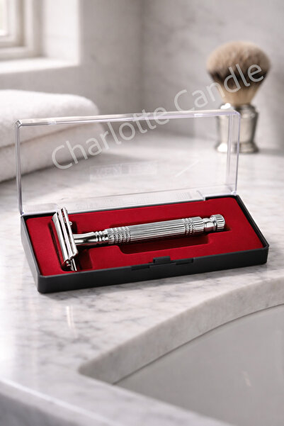Charlotte Candle Rimei Razor Paslanmaz Çelik Geleneksel Tıraş Aleti Manuel Tı...