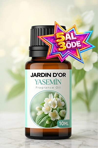 JARDIN D'OR Yasemin Esansiyel Uçucu Koku Yağı Buhurdanlık Yağı Difüzör Esansı...