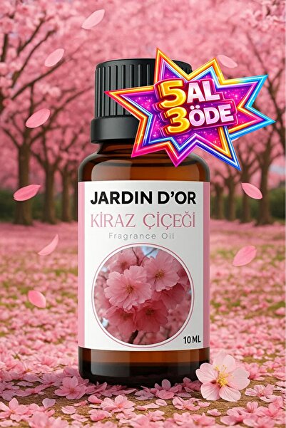 JARDIN D'OR Kiraz Çiçeği Esansiyel Uçucu Koku Yağı Buhurdanlık Yağı Difüzör E...