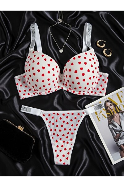 WOMEN'S WORLD FANTASY Chiloți tanga cu burete și susținere LOVE SECRETT