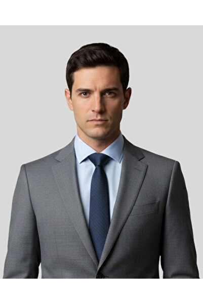 1001 Kravat ربطة عنق رفيعة باللون الأزرق الداكن للرجال