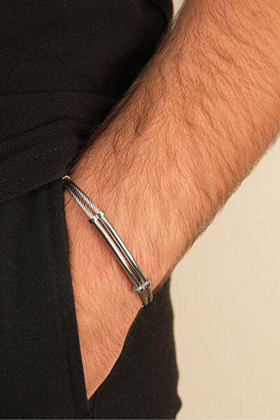 Jack Ferrero ÇELİK / DERİ - ORİJİNAL ERKEK BİLEKLİK