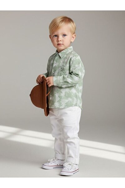 NK Palm Tree Printed Baby Boy Shirt