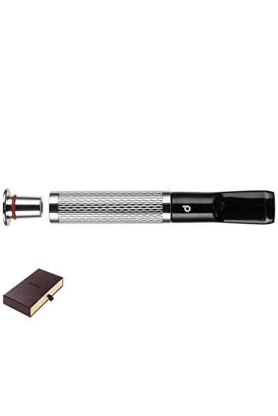 DENİCOTEA 25005 Karbon Filtreli 6-9mm Lüks Slim Sigara Ağızlığı Silver