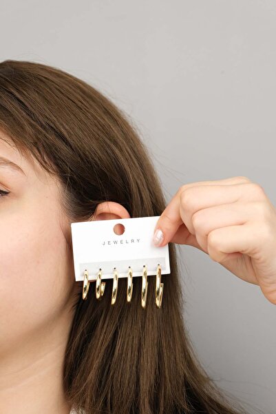 Jack Ferrero Kadın Prinç Renk Atmaz Garantili Küpe