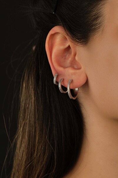 Jack Ferrero Çelik Renk Atmaz Garantli Faturalı Küpe