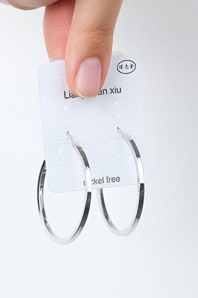 Jack Ferrero أقراط نسائية بلون فولاذي - نموذج مضاد للرمي