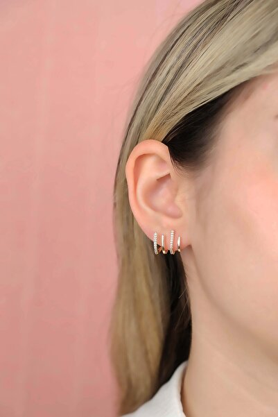 Jack Ferrero ÇELİK exclusive RENK ATMAZ GARANTLİ FATURALI KÜPE