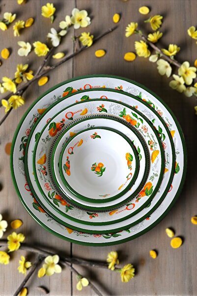 İnci Emaye 20cm-24cm-32 Cm-36 Cm-40 Cm 5 li Emaye Leğen Çırpma Ve Karıştırma ...