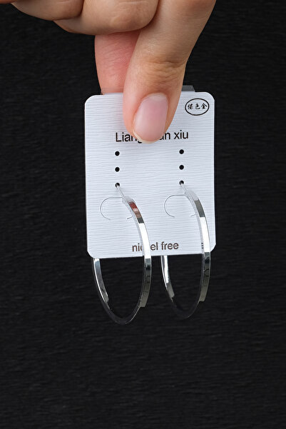 Jack Ferrero أقراط نسائية بلون فولاذي - نموذج مضاد للرمي