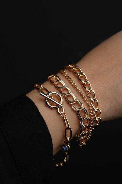 Jack Ferrero Nazar Boncunlu Dörtlü Kadın Bileklik Seti