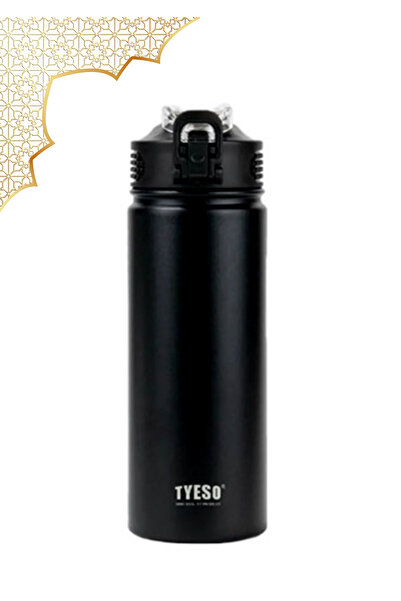 Tyeso Active Color Vacuum Thermos with Stainless Steel Hidden Straw 600ml