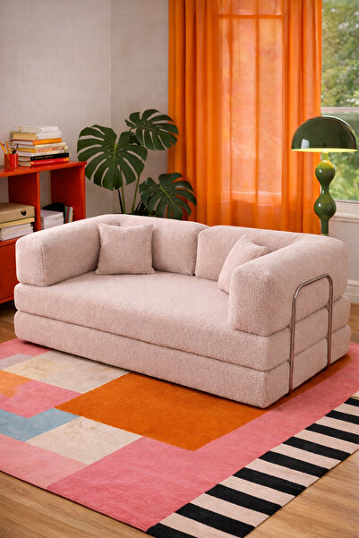 Homedius Louis Katlanır Yatak Olabilen Çok Amaçlı Çift Kişilik Koltuk