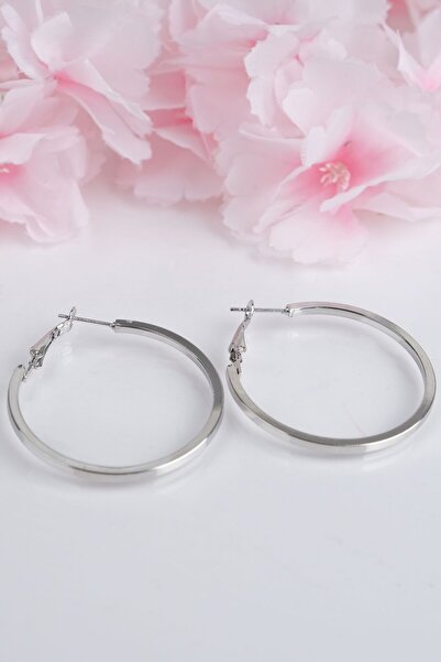 Jack Ferrero أقراط نسائية بلون فولاذي - نموذج مضاد للرمي