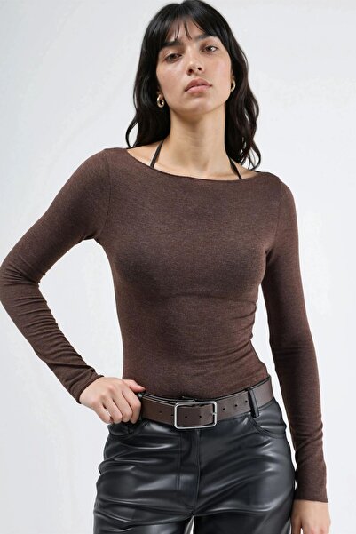 Hiccup BUSEM Ελαφριά μπλούζα με λαιμόκοψη καγιάκ και μακριά μανίκια