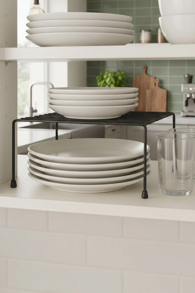 UG Home Siyah Dolap İçi Düzenleyici Tabak Düzenleyici Mutfak Düzenleyici Çok ...