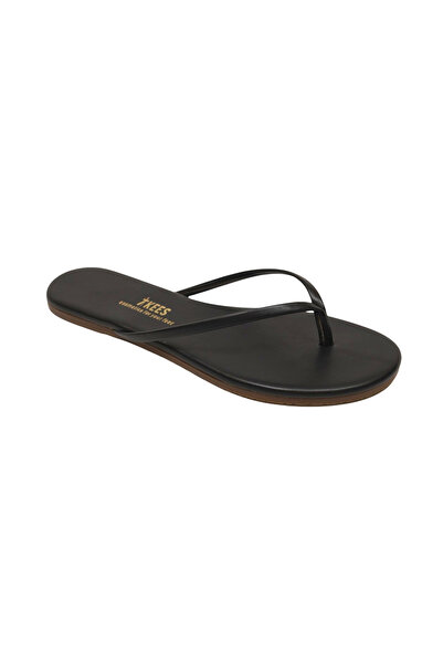 Tkees Flip-flops clasici, negri, eleganti, de zi cu zi, pentru femei