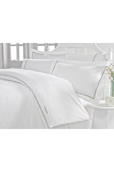 Cotton Box Set de lenjerie de pat clasic din bumbac Mehveş pentru pat dublu