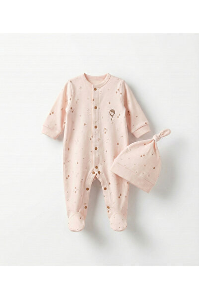 viamaris Yenidoğan Bebek Tulumu Balon Desenli Kız Bebek Tulum Yenidoğan Kıyaf...