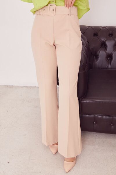Generic Brand Spanish Leg Bell Pants-Stone