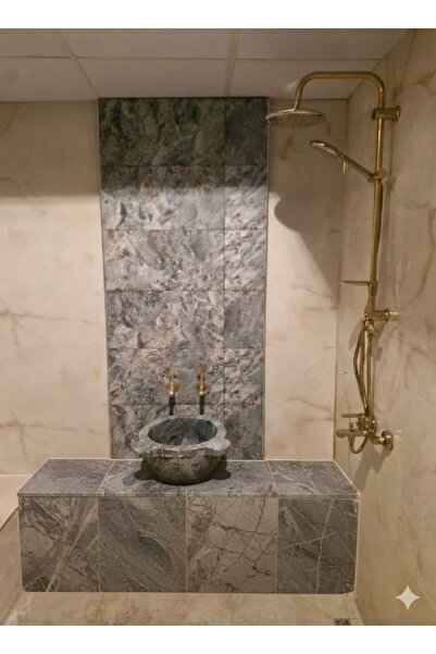 FTF DEKOR MERMER KURNA-HAMAMTAŞI-HAMAM KURNASI-DOĞALTAŞ-Premium Türk Hamamı K...