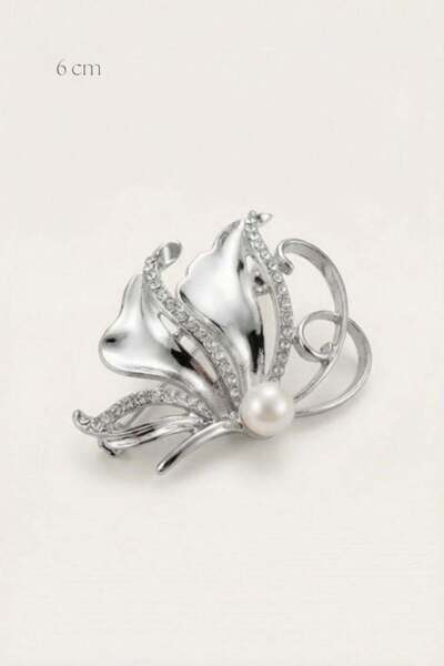 Spazio Crescenzio Broş BEYAZ