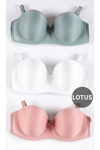 CHOCHO Set de sutien din 3 piese pentru femei, fără căptușeală