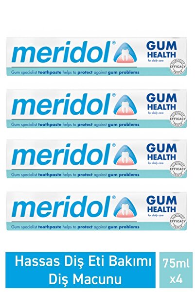 Meridol Hassas Diş Eti Bakımı Diş Macunu 75 ml 4 Adet