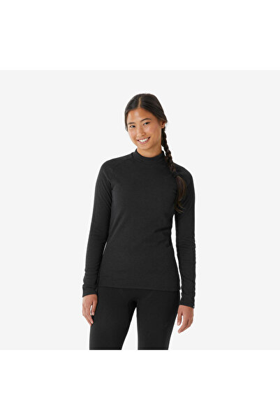 Decathlon Wedze Strat interior termic pentru schi pentru femei - Negru - 100