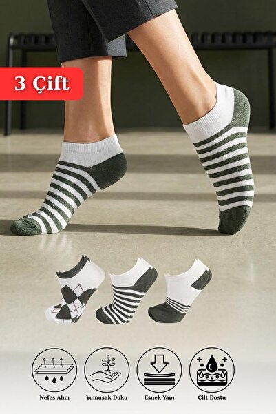 Rays Модел 1119 - Комплект от 3 цветни чорапи до половин крак