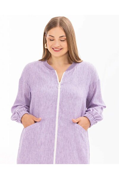 SEÇİL قبعة رياضية نسائية من Gala-xi مقاس كبير بياقة دائرية وسحاب كامل 1000241...