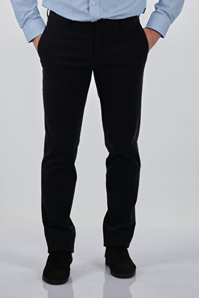 Ecer Мъжки панталон с прав крачол и нормална талия, тъмносин, 04636120