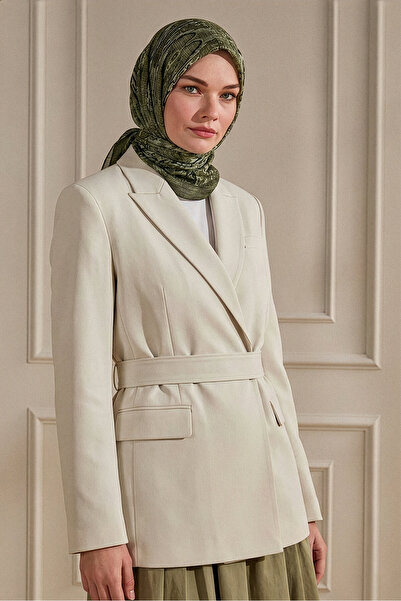 SilkTouch وشاح موسلين منقوش من هاكي ميراس