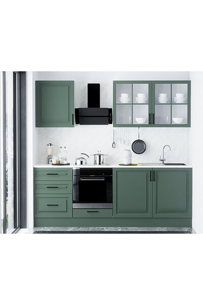 Fly Yeşil Membran Mutfak Ankastre 240 cm